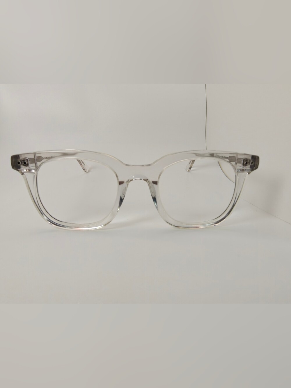 Romy. Clear Transparent Round Square Glasses